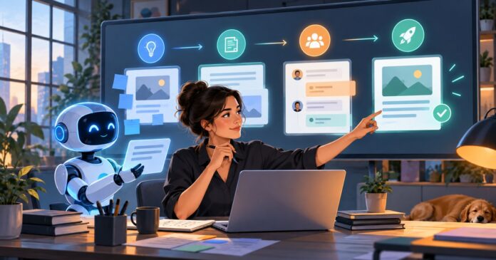 Editorial illustration for Engage content marketing article 1